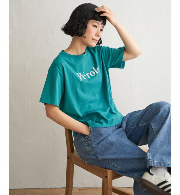 Lbc with Life「プリントロゴＴ」|Tシャツ・カットソー|ブルーグリーン