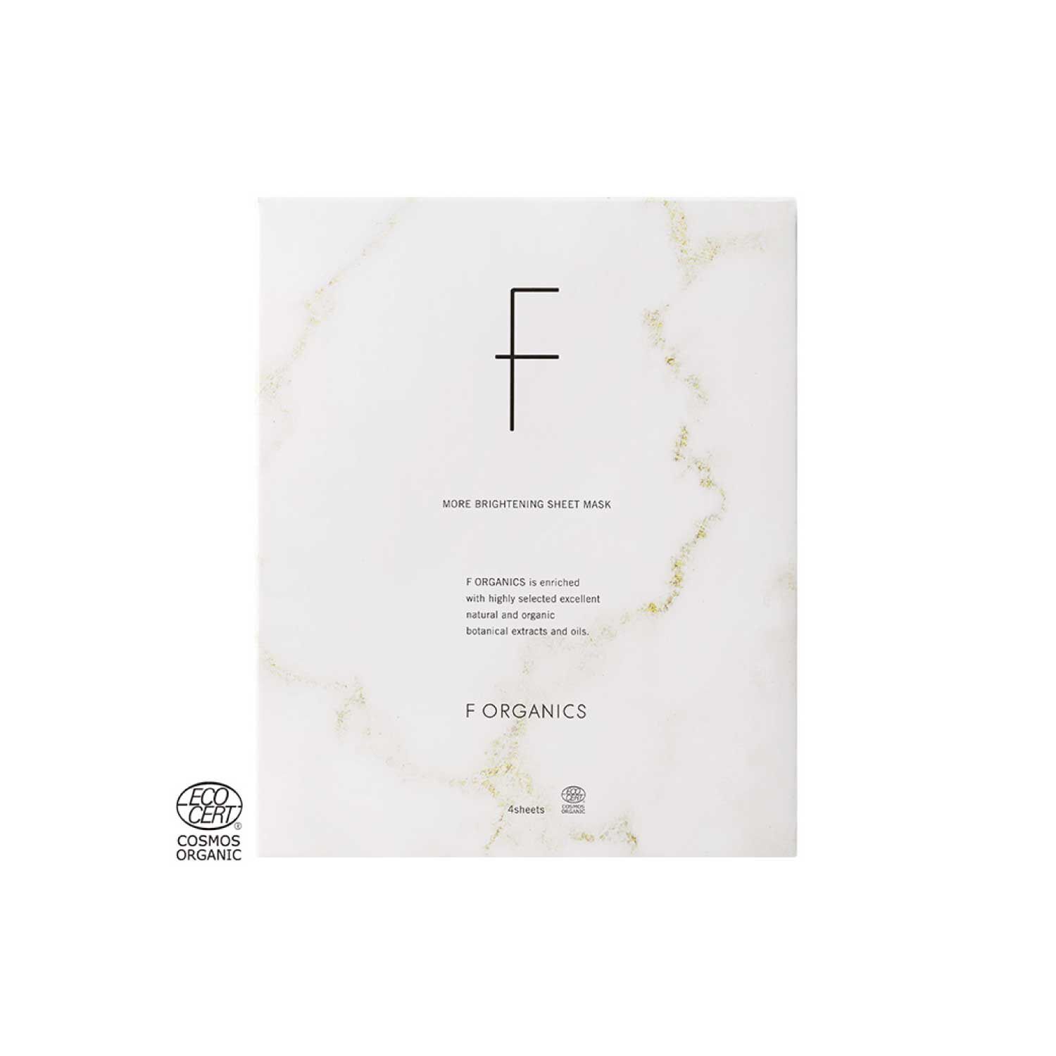 F ORGANICS「モアブライトニング　シートマスク4枚入り 【F ORGANICS】」|フェイスマスク・パック|-