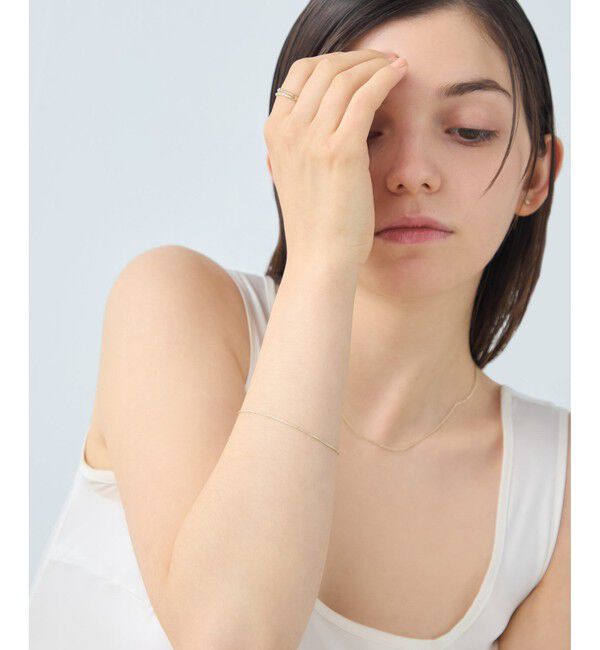 ete「【先行予約】 [アイシーヴェール] K10IGG スパイクチェーン ブレスレット」|ブレスレット・バングル|