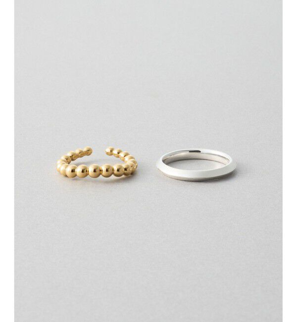 Jouete「[メニリング] ボールチェーン コンビカラー」|リング|ゴールド系その他