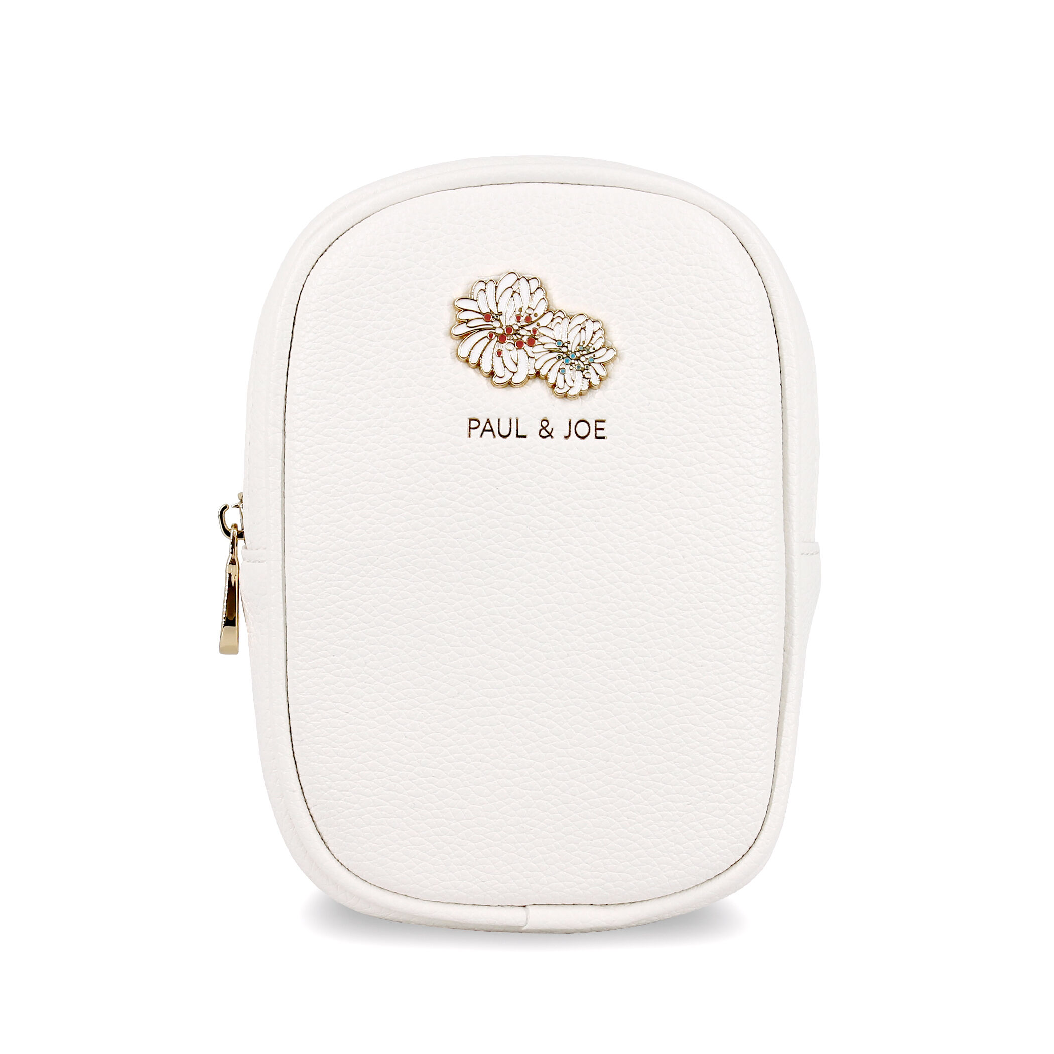 PAUL&JOE「ポーチ／クリザンテーム　メタル　／ＰＡＵＬ　＆　ＪＯＥ」|ポーチ|アイボリー