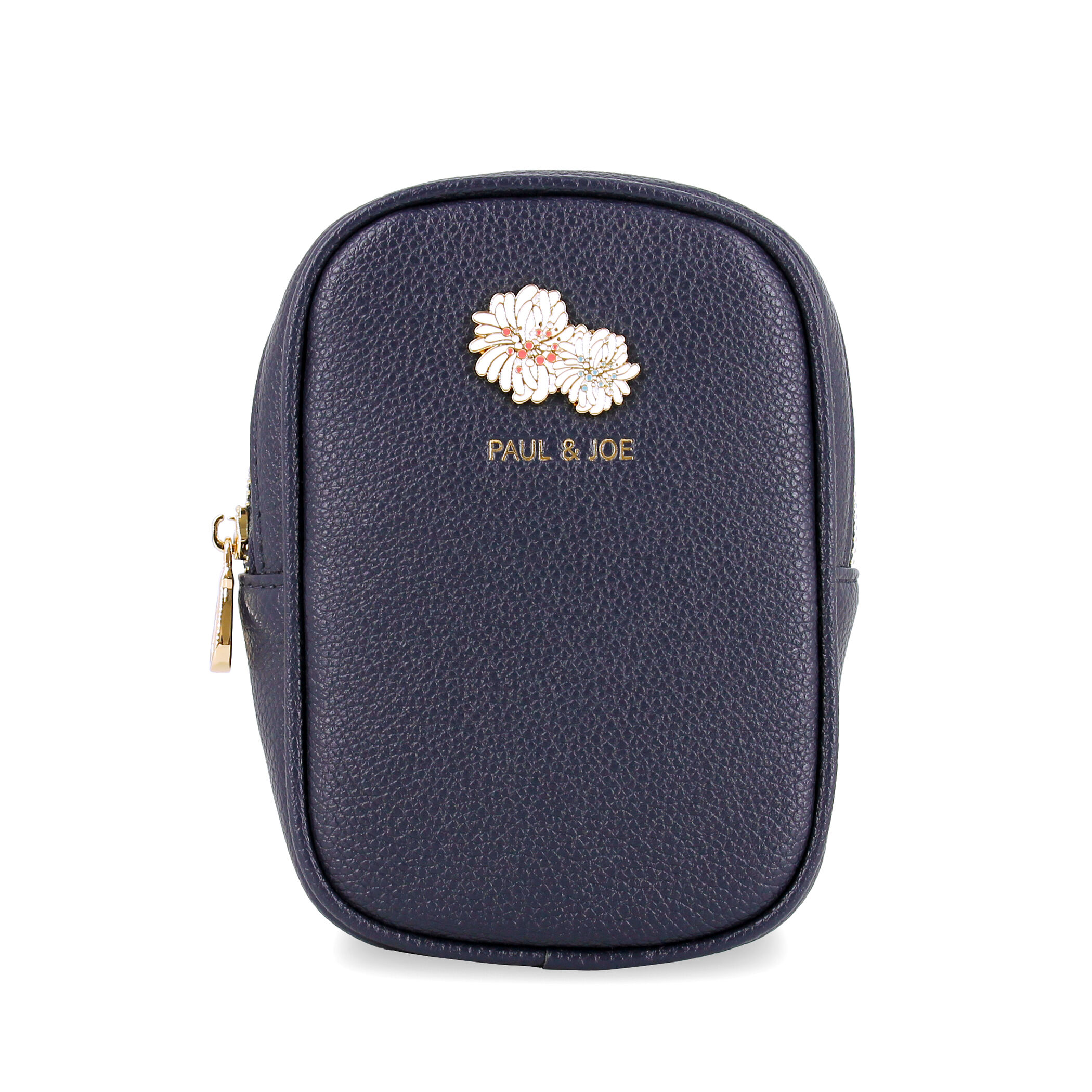 PAUL&JOE「ポーチ／クリザンテーム　メタル　／ＰＡＵＬ　＆　ＪＯＥ」|ポーチ|ネイビー