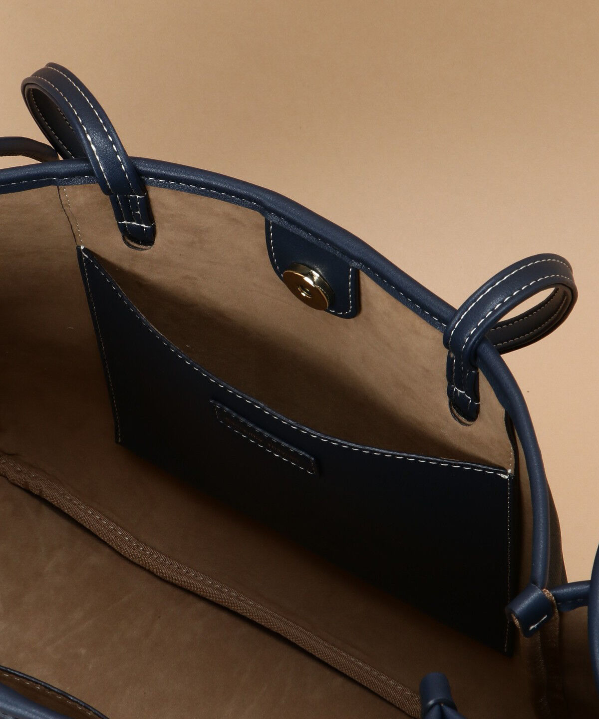 Samantha Thavasa「キャンバスデザイン 合皮トートバッグ 大サイズ」|トートバッグ|