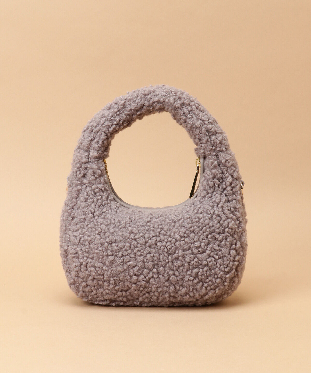 Samantha Thavasa「カールファー ハーフムーンバッグ」|ハンドバッグ|