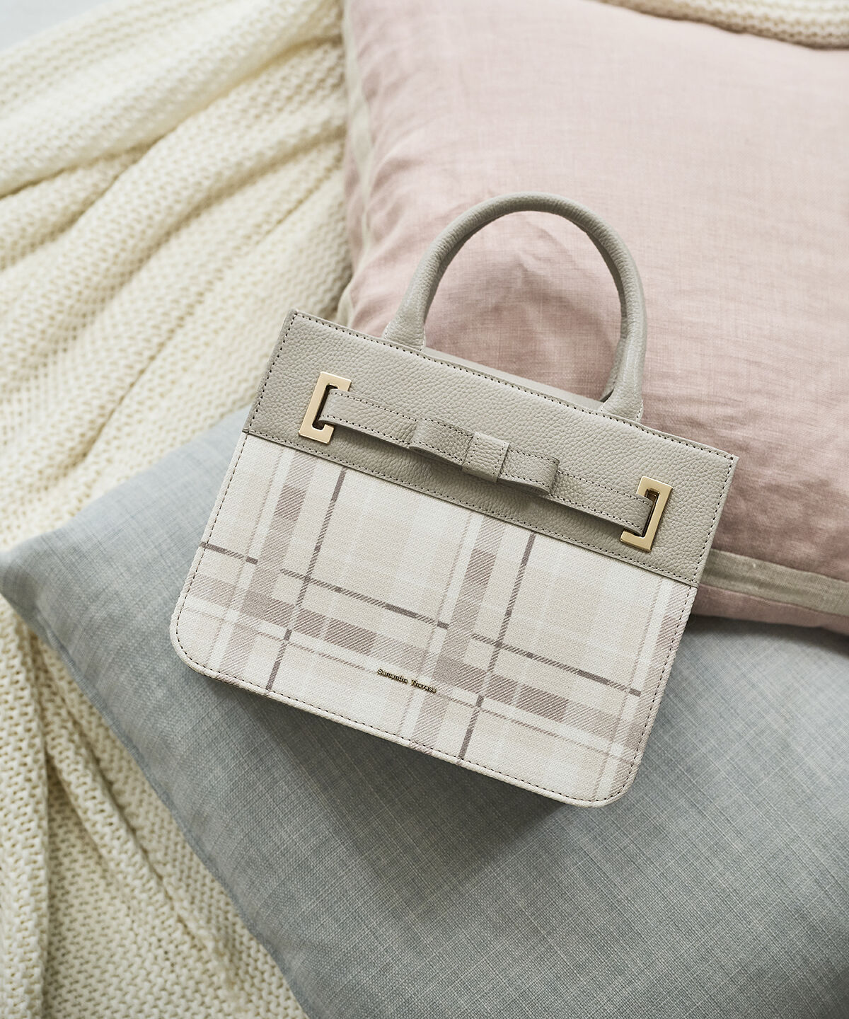 Samantha Thavasa「チェック柄エムシュシュⅢ トートバッグ」|トートバッグ|