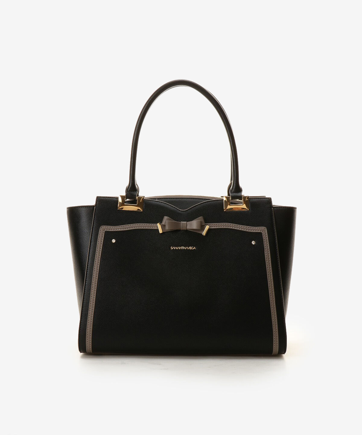 Samantha Vega「ソリッドリボンA4トートバッグ」|トートバッグ|ブラック