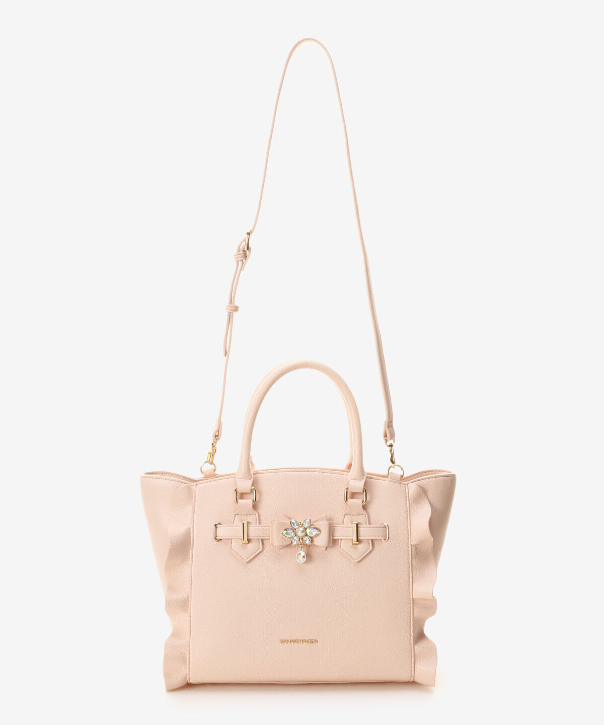 Samantha Vega「ビジューリボンフラッター(小)」|ハンドバッグ|