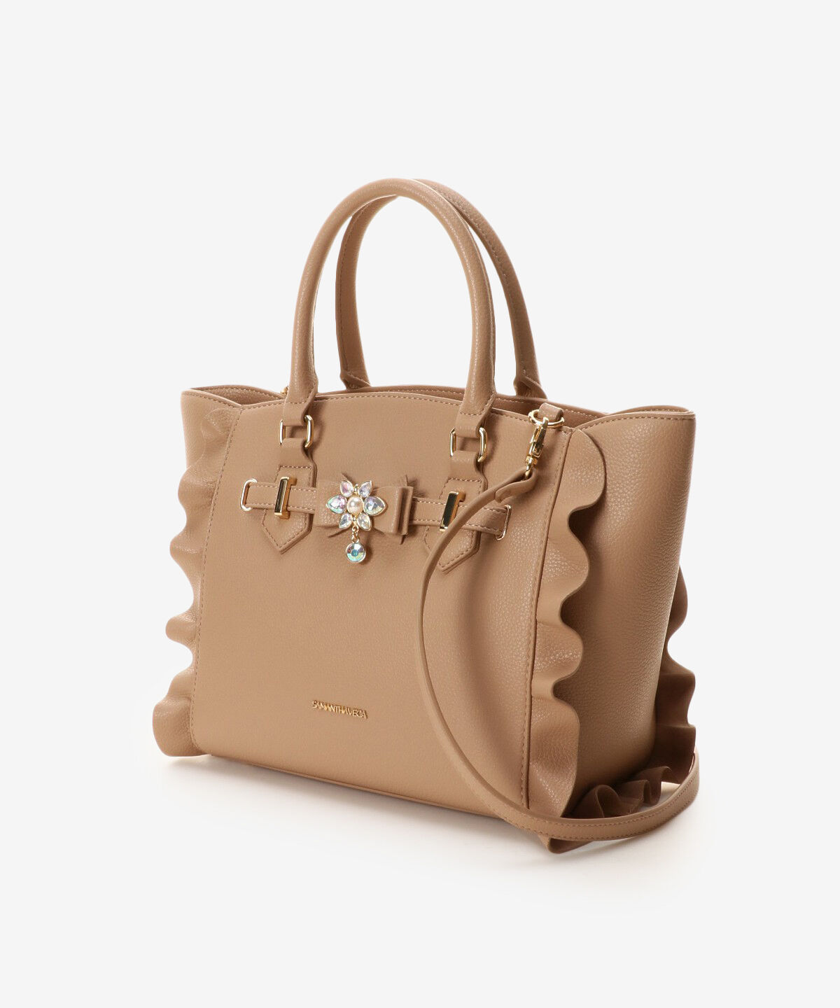 Samantha Vega「ビジューリボンフラッター(小)」|ハンドバッグ|