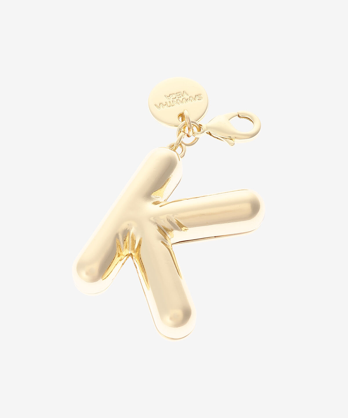 Samantha Vega「バルーンイニシャルファスナーチャーム（K）」|チャーム・キーホルダー|ゴールド