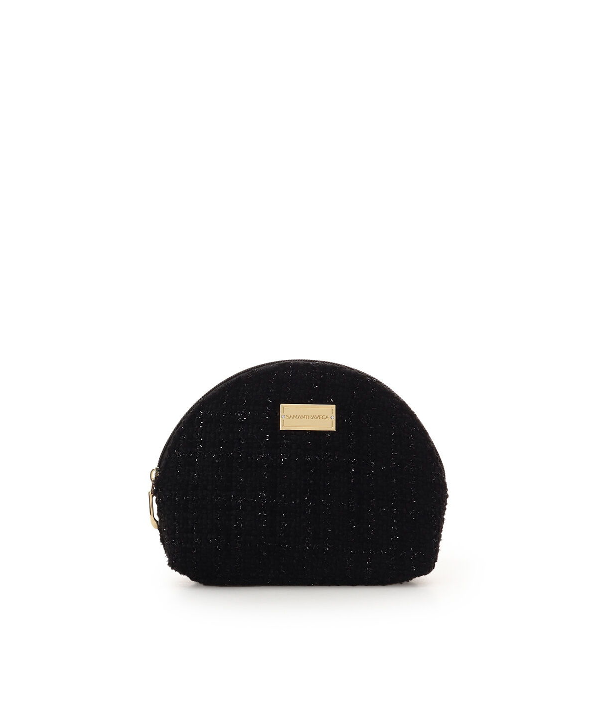 Samantha Vega「ラメツイードポーチ」|ポーチ|ブラック