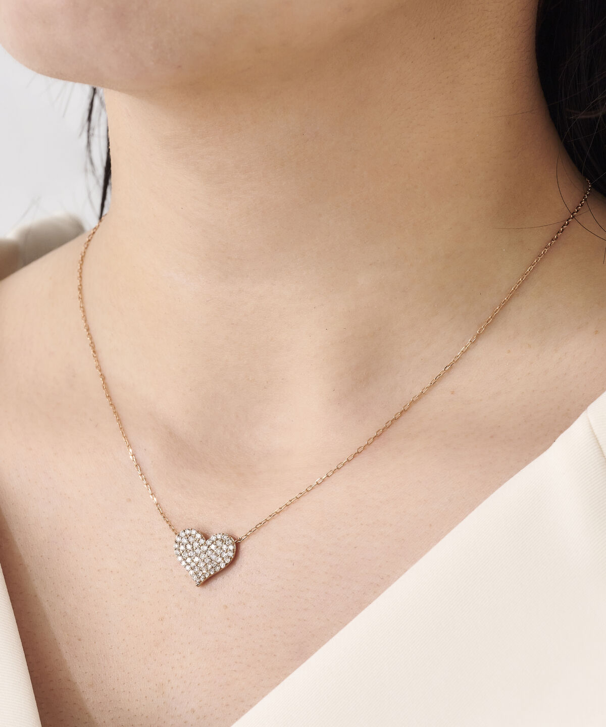 Samantha Tiara「K18 SPG パーフェクトハートネックレス（大）」|ネックレス|