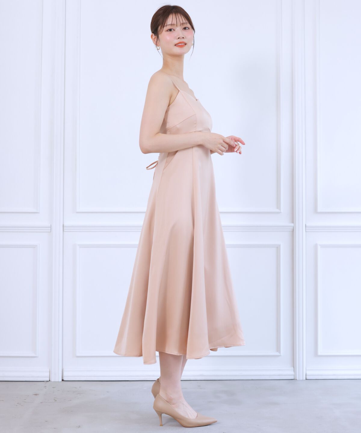 アンドクチュール「チュールケープセットドレス」|ドレス|