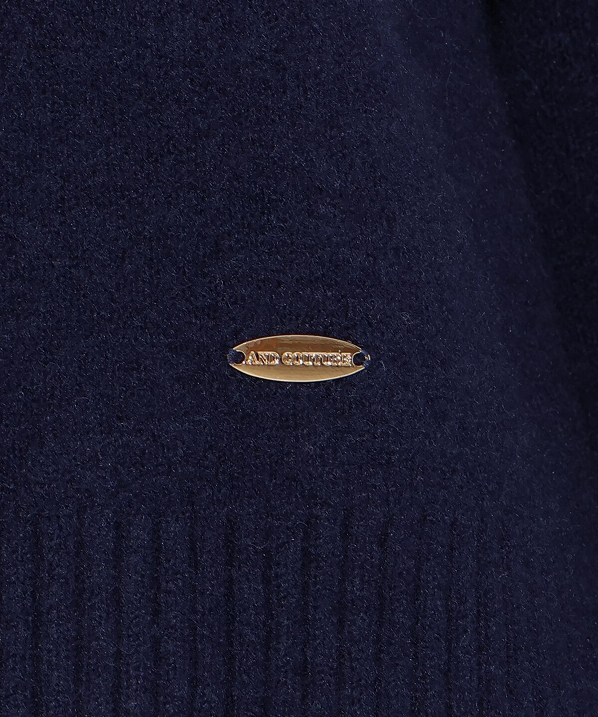 アンドクチュール「ZIPビッグカラープルオーバー」|ニット・セーター|