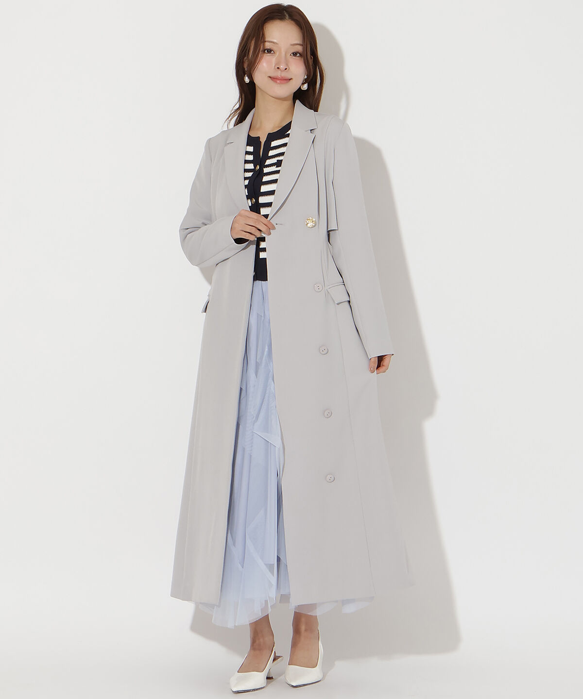 アンドクチュール「トレンチ風ワンピース」|ワンピース|