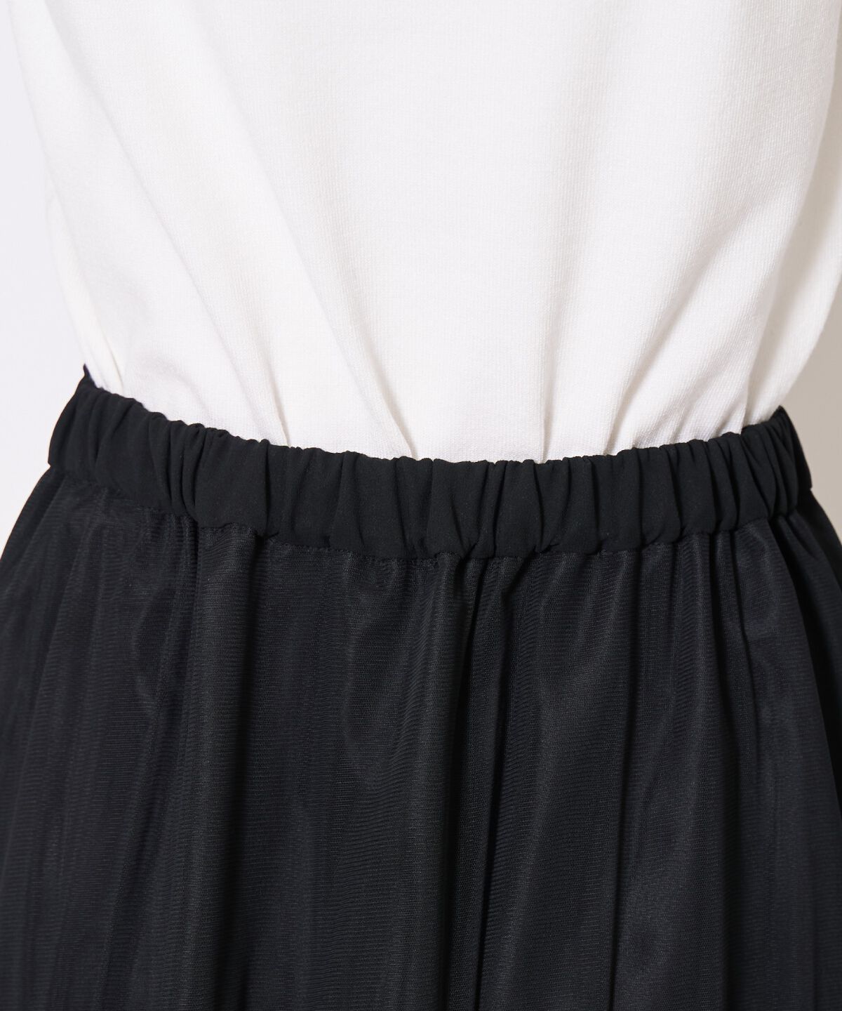 アンドクチュール「ティアードチュールスカート」|フレア|