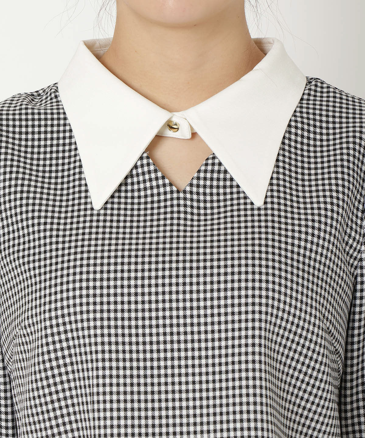 REDYAZEL「配色襟トップス」|シャツ・ブラウス|