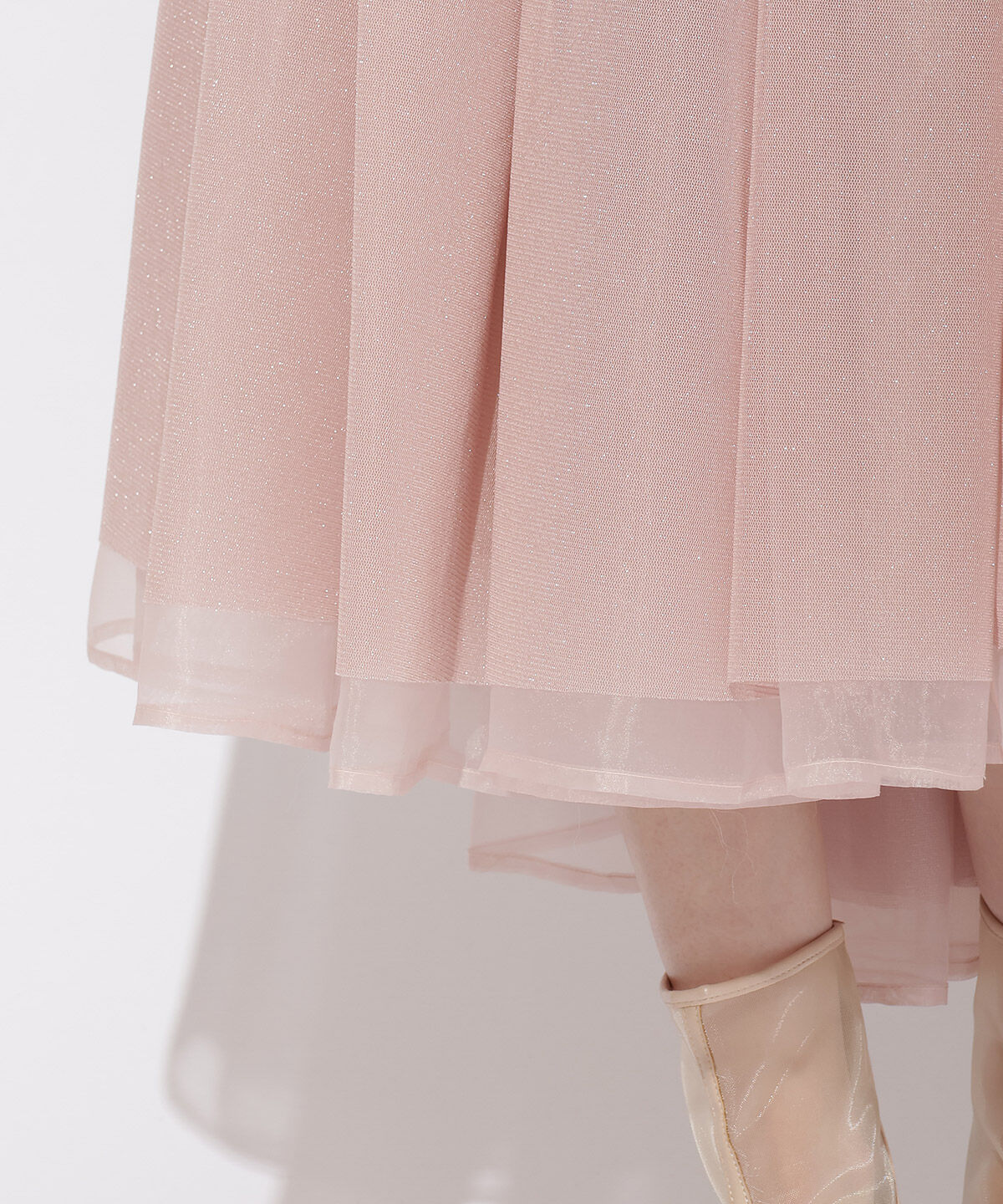 WILLSELECTION「ラメチュールボリュームスカート」|フレア|