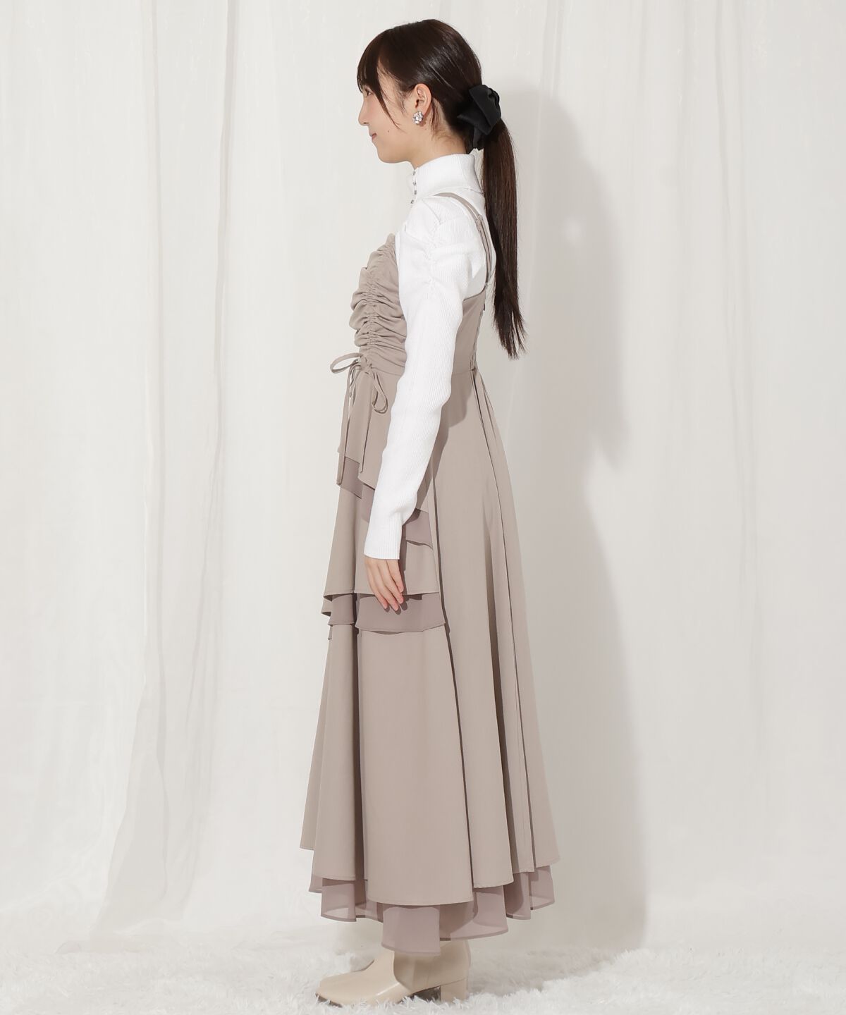 WILLSELECTION「ティアードギャザーキャミワンピース」|ワンピース|