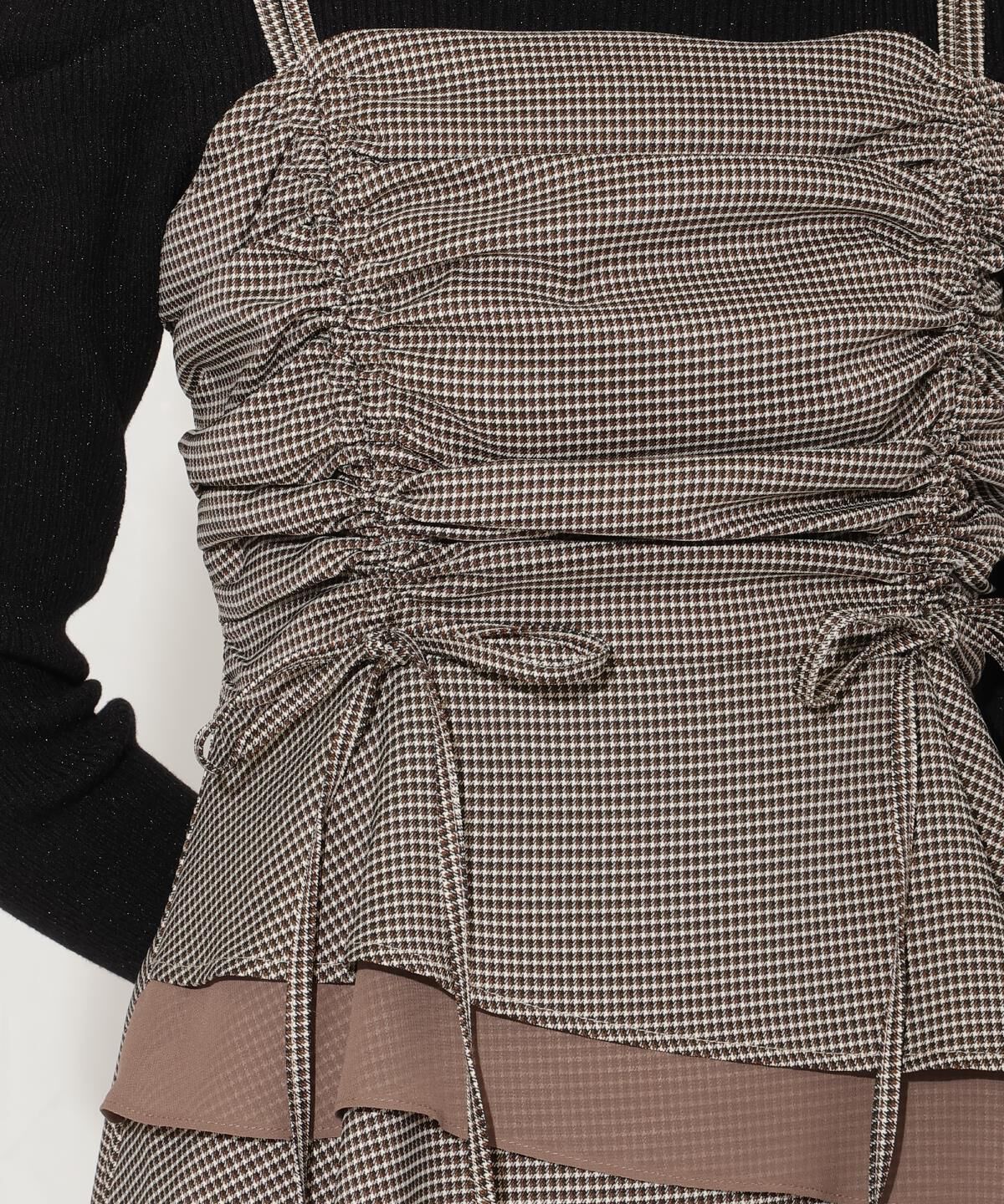 WILLSELECTION「ティアードギャザーキャミワンピース」|ワンピース|