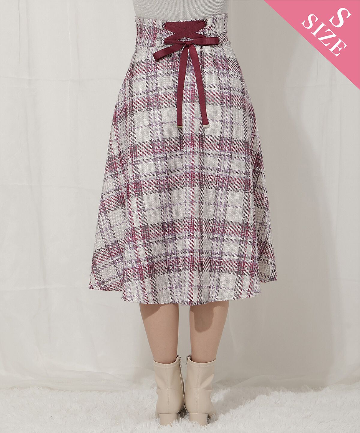 WILLSELECTION「オリジナルチェックスカート」|フレア|