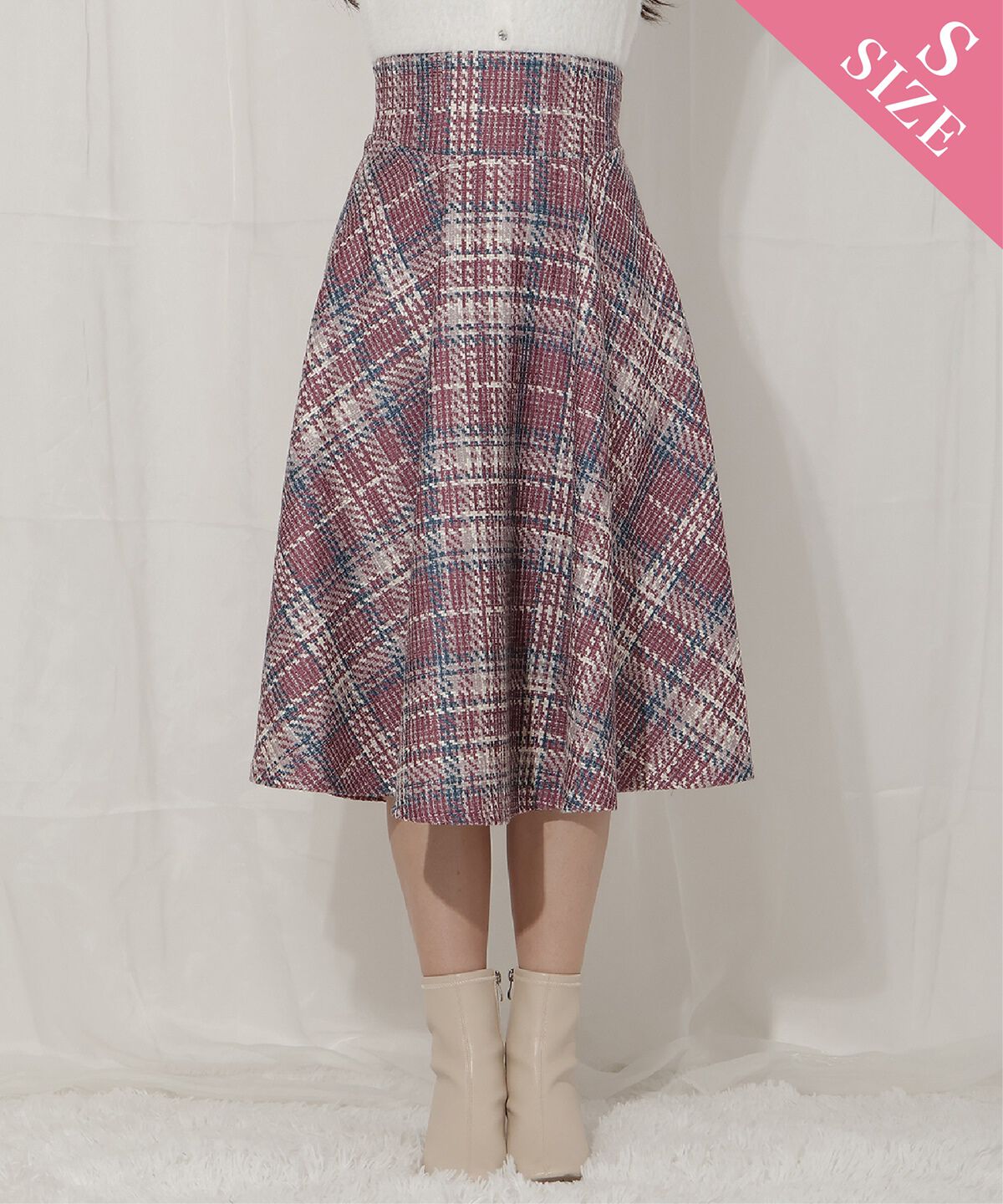 WILLSELECTION「オリジナルチェックスカート」|フレア|