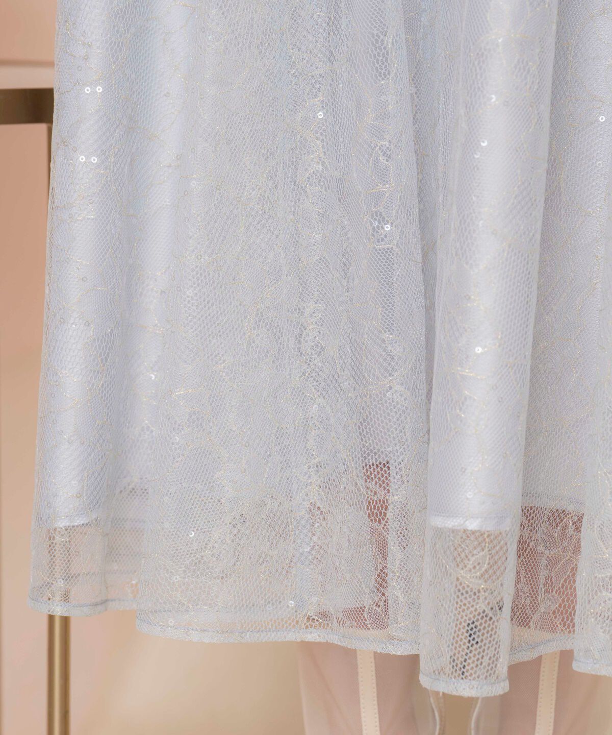 WILLSELECTION「スパンコール付きチュールスカート」|フレア|