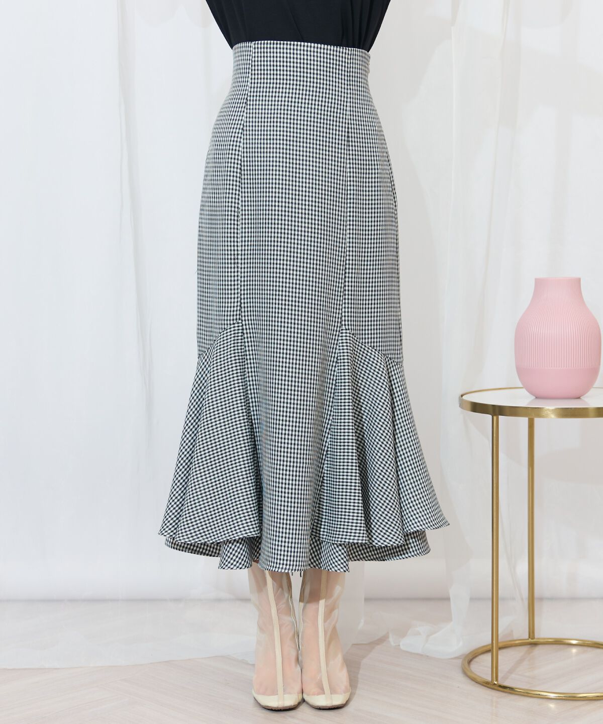 WILLSELECTION「裾ボリュームマーメイドスカート」|フレア|