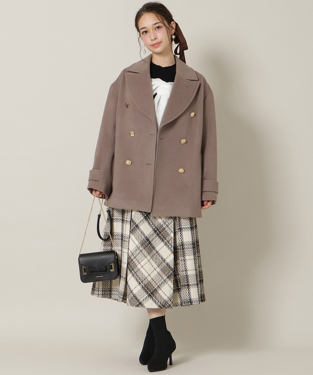 WILLSELECTION「ゴールドボタンミドル丈Ｐコート」|その他|