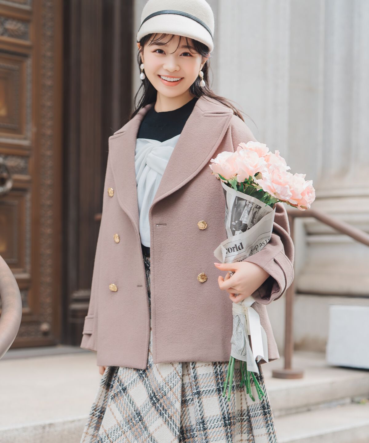 WILLSELECTION「ゴールドボタンミドル丈Ｐコート」|その他|