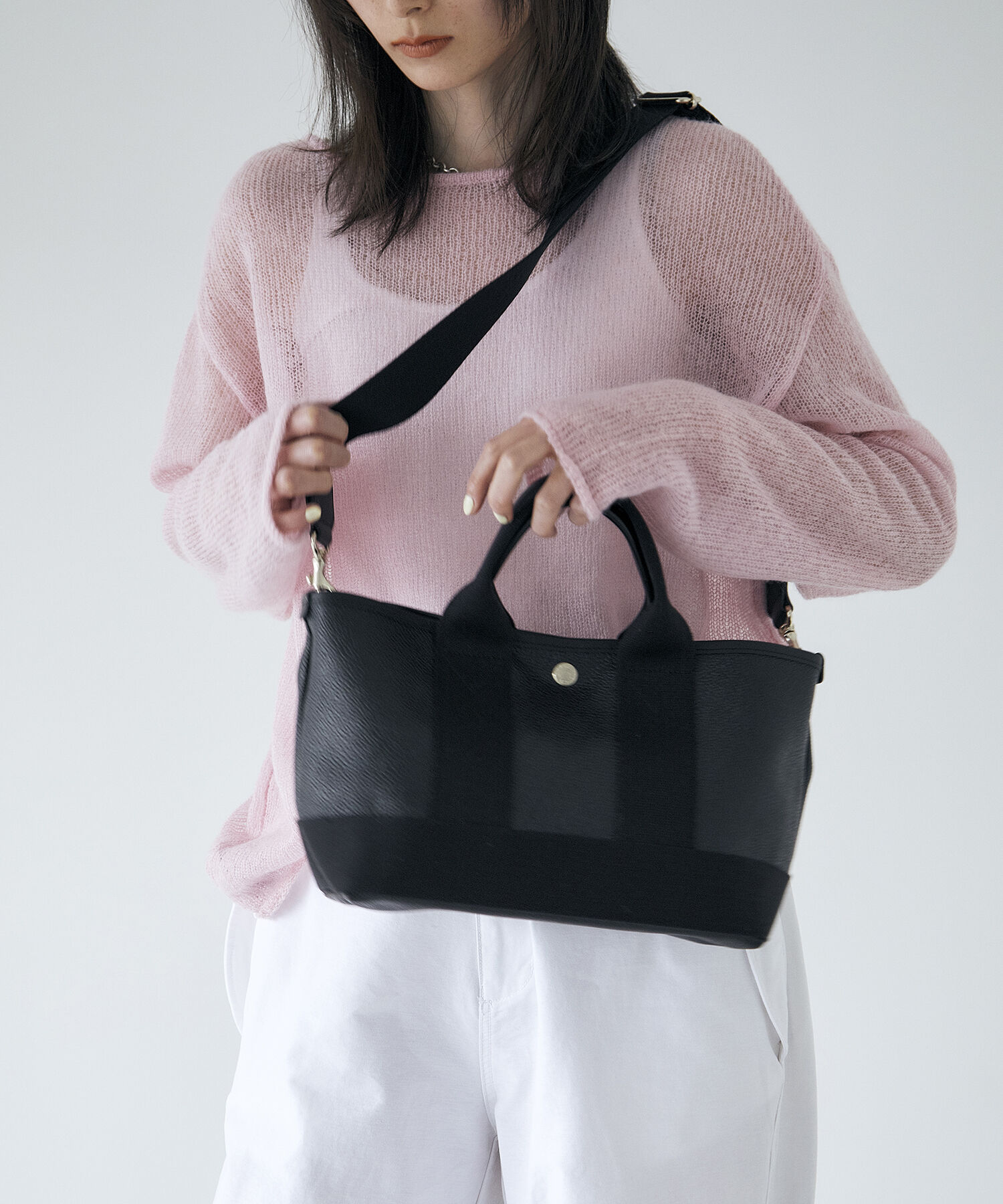 TOPKAPI BREATH「【Breath TOPKAPI】SCOTCH GRAIN スコッチグレイン ショルダー付き ミニ トートバッグ S」|トートバッグ|