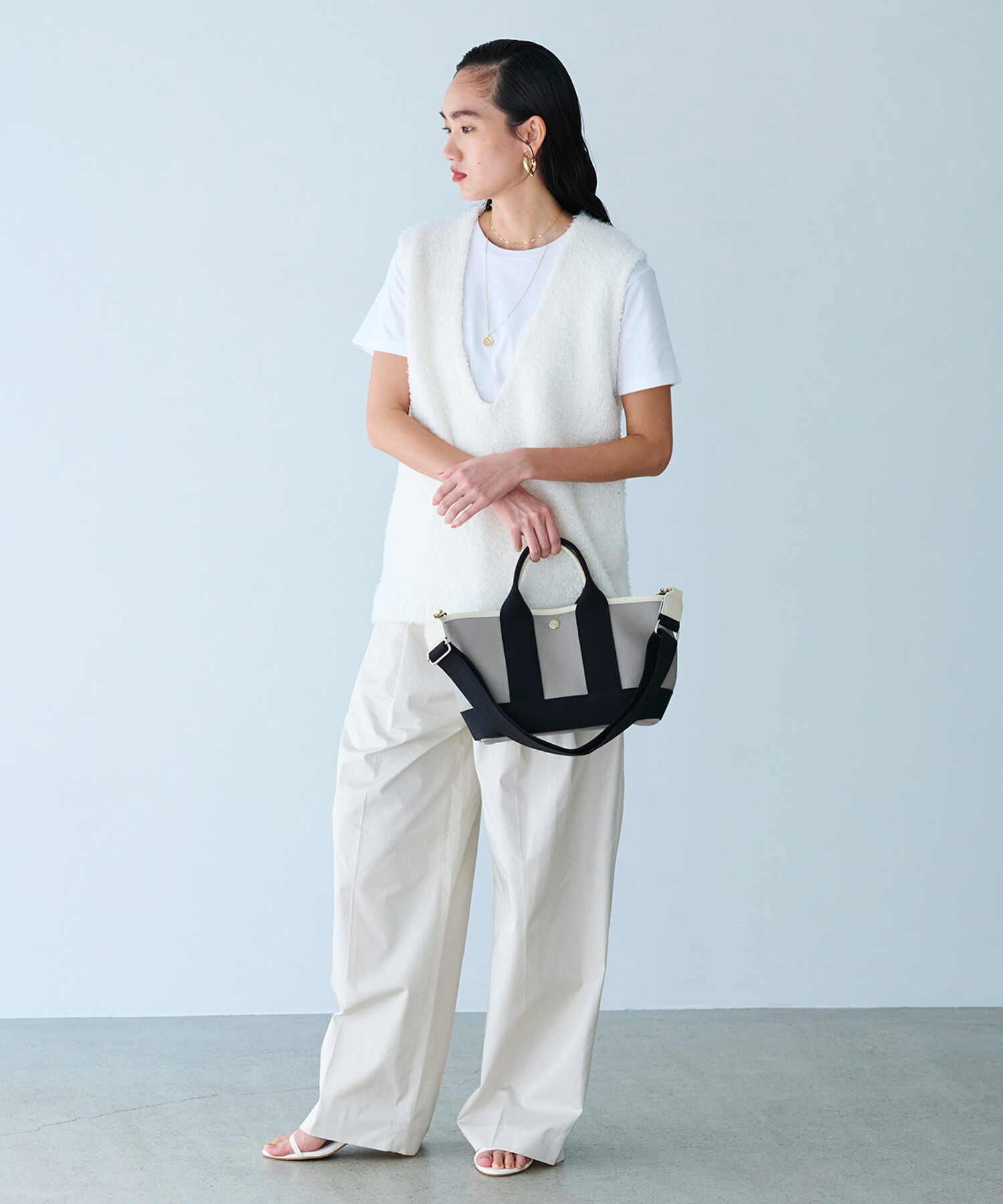 TOPKAPI BREATH「【Breath TOPKAPI】SCOTCH GRAIN スコッチグレイン ショルダー付き ミニ トートバッグ S」|トートバッグ|