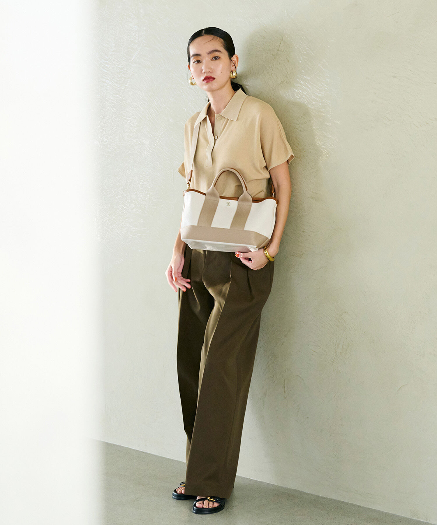 TOPKAPI BREATH「【Breath TOPKAPI】SCOTCH GRAIN スコッチグレイン ショルダー付き ミニ トートバッグ S」|トートバッグ|