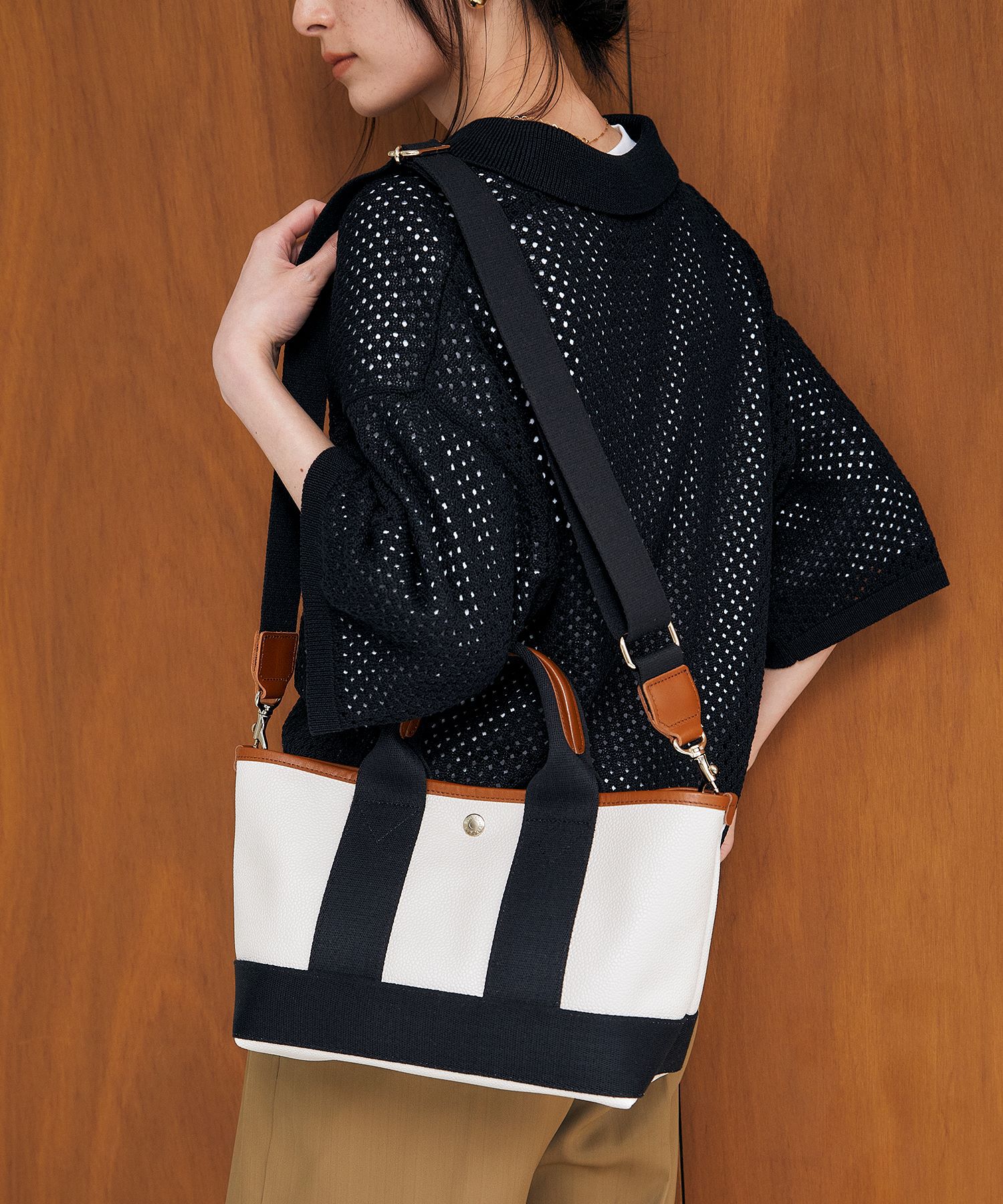 TOPKAPI BREATH「【Breath TOPKAPI】SCOTCH GRAIN スコッチグレイン ショルダー付き ミニ トートバッグ S」|トートバッグ|