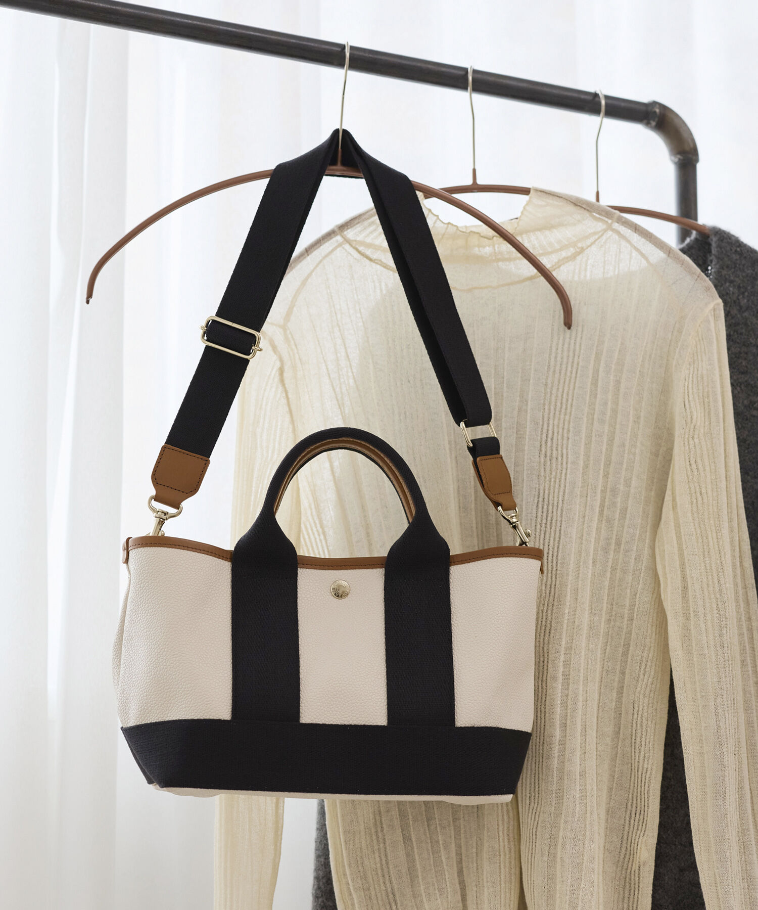 TOPKAPI BREATH「【Breath TOPKAPI】SCOTCH GRAIN スコッチグレイン ショルダー付き ミニ トートバッグ S」|トートバッグ|