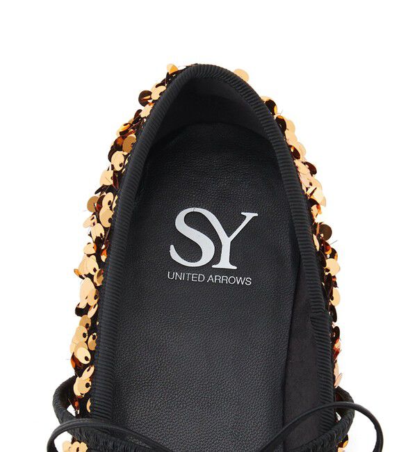 SY UNITED ARROWS「＜SY＞スパンコールバレエ フラット10●&uarr;」|バレエシューズ|