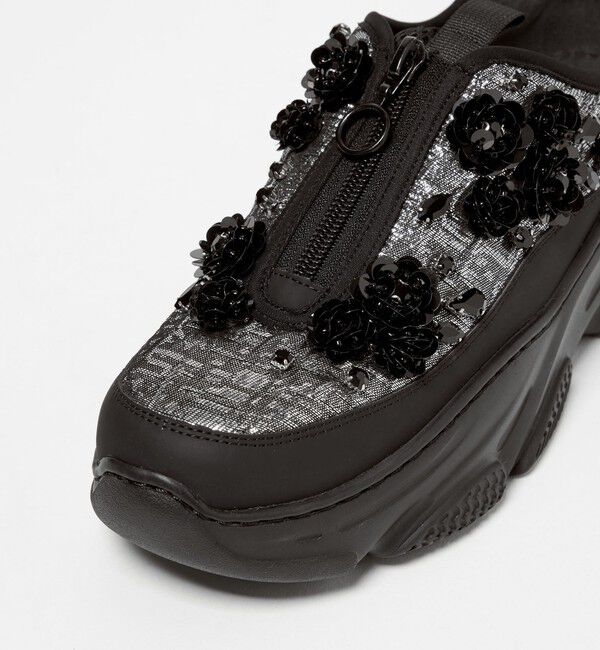 SY UNITED ARROWS「＜SY＞フラワービジュー ジップ スニーカー55&uarr;」|スニーカー|