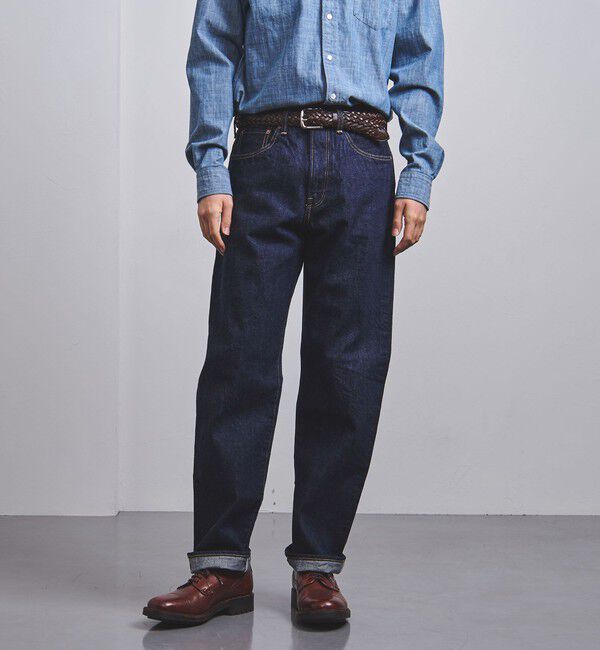 UNITED ARROWS「<HAND ROOM (ハンドルーム）> ストレート デニム」|チノ|NAVY