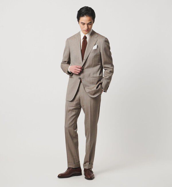 UNITED ARROWS「Vitale Barberis Canonico ヘリンボーン シングル 3ボタン スーツ MC-MODEL 撥水」|スーツ|