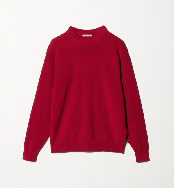 UNITED ARROWS「コットン/ポリエステル アゼ クルーネックニット」|ニット・セーター|