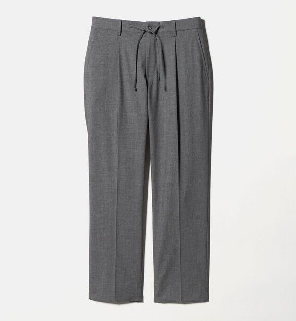 UNITED ARROWS「TR バックシャーリング １プリーツ イージー スラックス　ストレッチ 接触冷感」|スラックス|