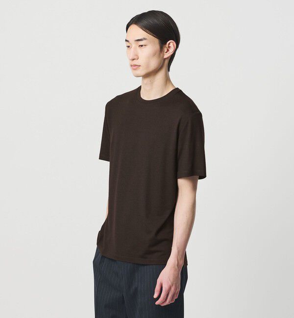 UNITED ARROWS「【別注】＜nomiamo＞ ウール ショートスリーブ クルーネック Tシャツ」|Tシャツ・カットソー|