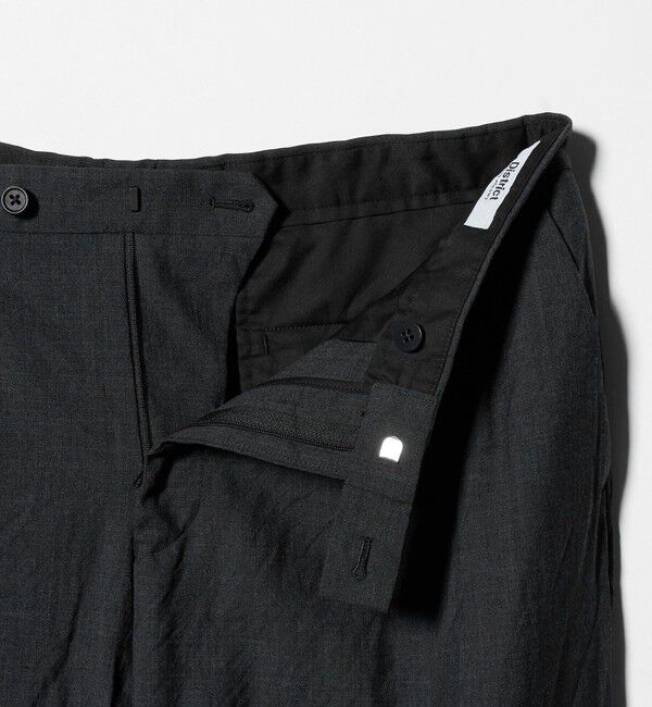 UNITED ARROWS「＜District＞ウォッシュド トロピカルウール 2プリーツ ワイドパンツ」|スラックス|