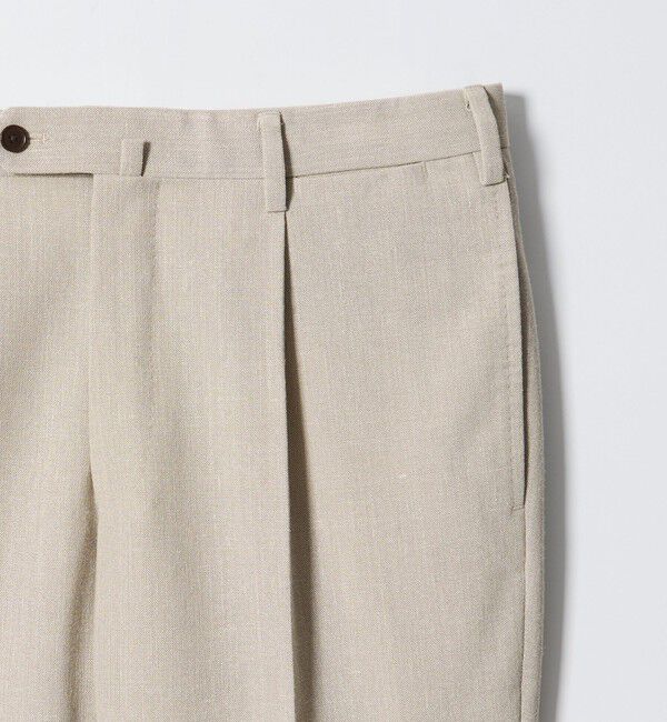 UNITED ARROWS「ポプリン 1プリーツ スラックス R-MODEL」|スラックス|