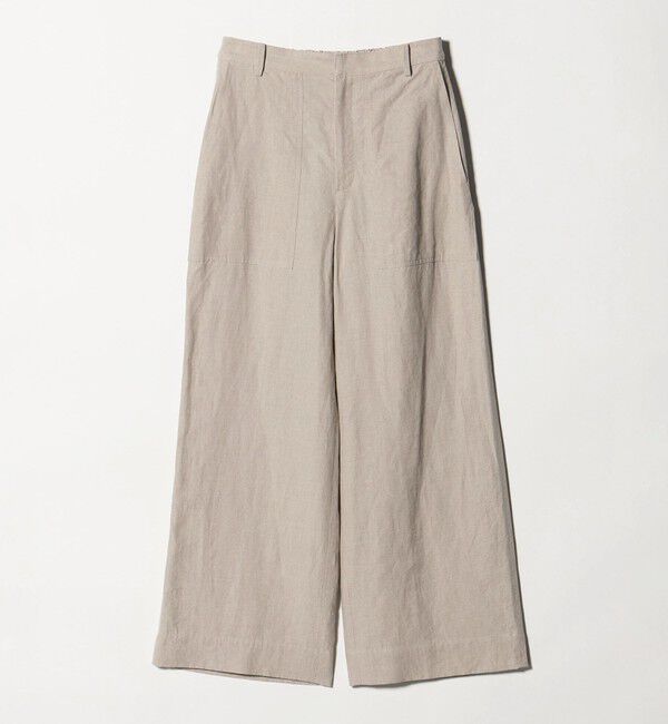 UNITED ARROWS「リネン パッチポケット イージーパンツ ‐ウォッシャブル‐」|チノ|