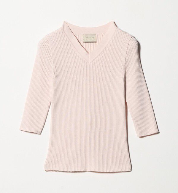 UNITED ARROWS「リブ Vネック ニット ‐ウォッシャブル‐」|ニット・セーター|