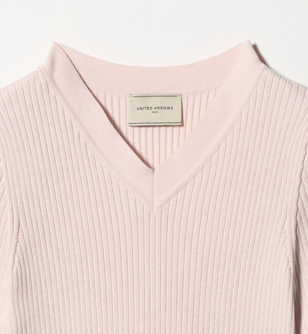 UNITED ARROWS「リブ Vネック ニット ‐ウォッシャブル‐」|ニット・セーター|