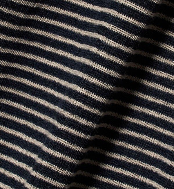 UNITED ARROWS「リネン/コットン ボーダー スキッパー ポロシャツ」|ポロシャツ|