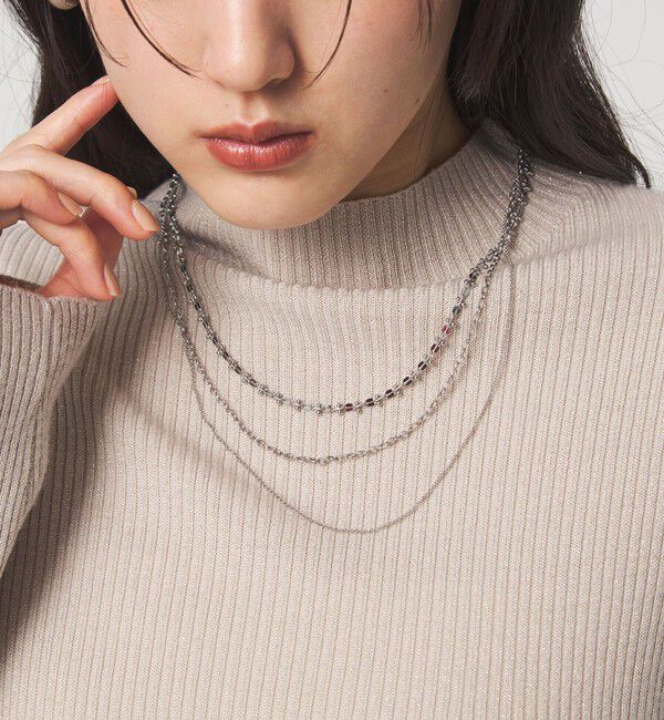 UNITED ARROWS green label relaxing「3WAY デザインチェーン 3連 ネックレス」|ネックレス|