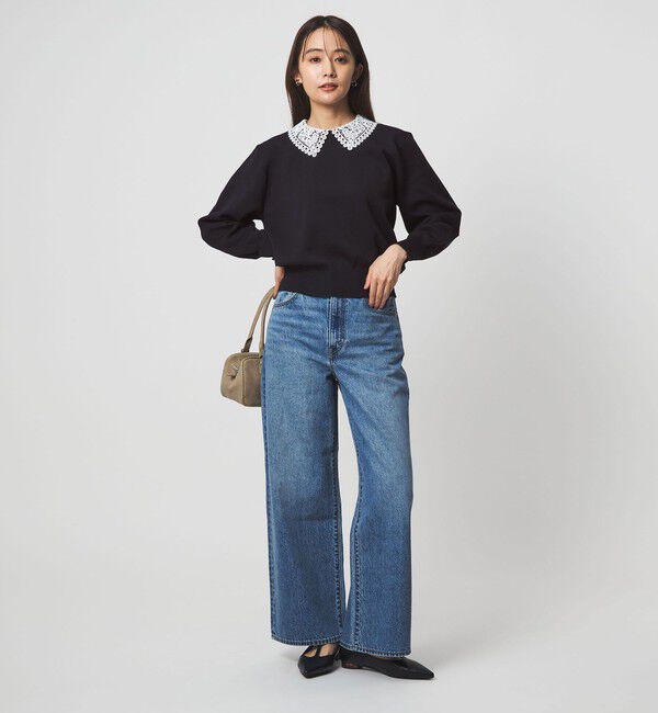 UNITED ARROWS green label relaxing「【WEB限定】エリレース 2WAY ニット プルオーバー ウォッシャブル」|ニット・セーター|