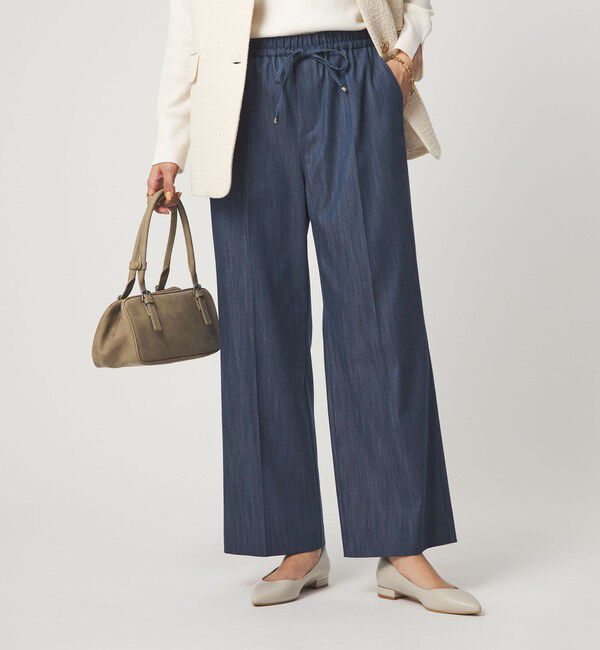 UNITED ARROWS green label relaxing「［size SHORT/TALLあり］ニーハイフレアパンツ デニム 2 ストレッチ」|デニム|